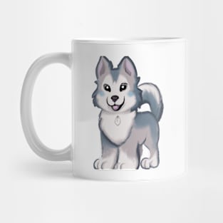 Cute Siberian Husky Drawing Mug